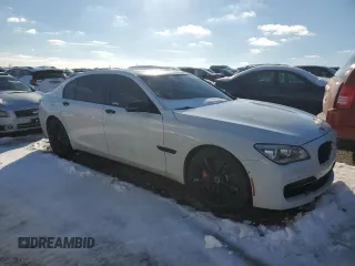 2014 BMW 7 Series ALPINA B7 with VIN WBAYE8C55ED135790, listed as a Copart auction lot 41574755 with 128,255 mi miles and Salvage Title. Bid and sale history available at carsss.com. Image 4.