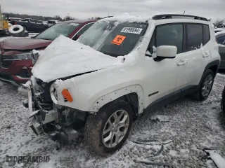 2017 Jeep Renegade Altitude with VIN ZACCJABB7HPE58915, listed as a Copart auction lot 81998694 with 0 mi miles and Salvage Title. Bid and sale history available at carsss.com. Image 1.