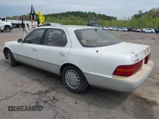 1991 Lexus LS z VIN JT8UF11E6M0075970, wystawiony jako IAAI lot #41872951 z przebiegiem 217 251 mil mil oraz . Historia ofert i sprzedaży dostępna na DreamBid. Obrazek 3.