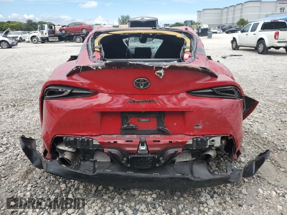 2021 Toyota GR Supra 3.0 with VIN WZ1DB0C02MW043797, listed as a Copart auction lot 73834264 with 0 mi miles and Non Repairable. Bid and sale history available at carsss.com. Image 6.