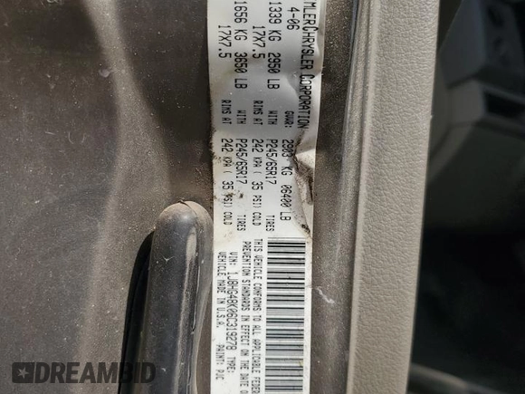 2006 Jeep Commander with VIN 1J8HG48K06C319278, listed as a Copart auction lot 60560225 with 122,920 mi miles and Salvage title. Bid and sale history available at DreamBid. Image 14.
