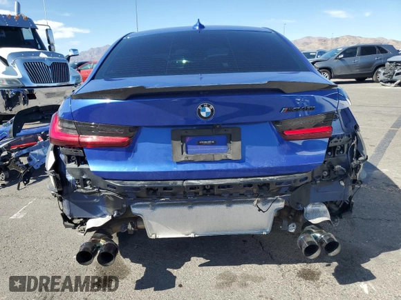 2022 BMW 3 Series M340i with VIN 3MW5U7J05N8C26465, listed as a Copart auction lot 45875905 with 36,434 mi miles and Salvage Title. Bid and sale history available at carsss.com. Image 6.