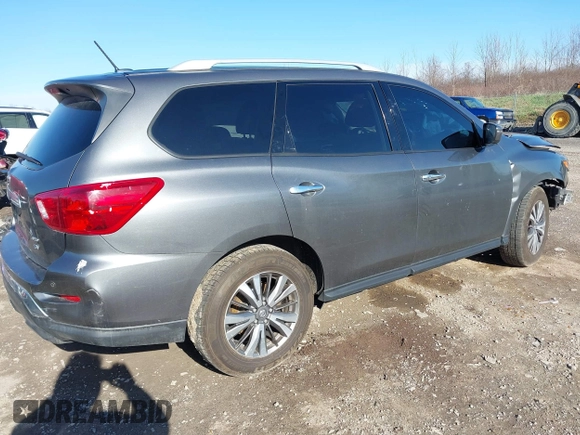 2018 Nissan Pathfinder S with VIN 5N1DR2MM7JC634255, listed as a IAAI auction lot 41961667 with 148,219 mi miles and . Bid and sale history available at DreamBid. Image 4.