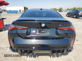 2022 BMW M4 Competition xDrive with VIN WBS43AZ01NCH67522, listed as a Copart auction lot 76263264 with 0 mi miles and Salvage Title. Bid and sale history available at carsss.com. Image 6.