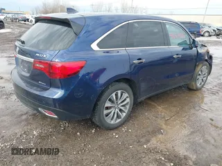 2015 Acura MDX Tech Pkg with VIN 5FRYD4H47FB002889, listed as a IAAI auction lot 41668025 with 96,781 mi miles. Bid and sale history available at carsss.com. Image 4.
