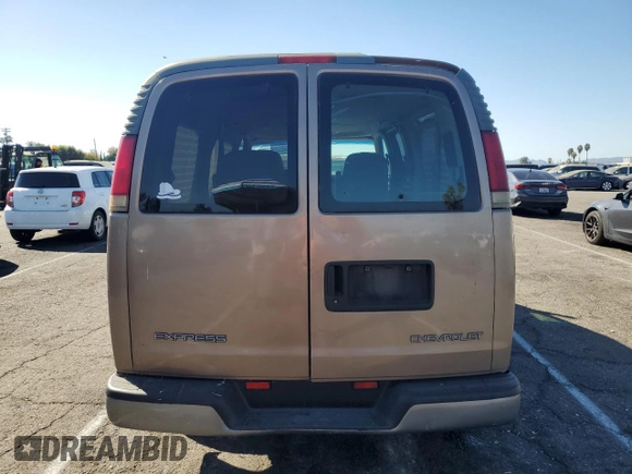 2000 Chevrolet Express Cargo Van w/YF7 with VIN 1GBFG15R3Y1178997, listed as a Copart auction lot 77407294 with 0 mi miles and Salvage Title. Bid and sale history available at carsss.com. Image 6.