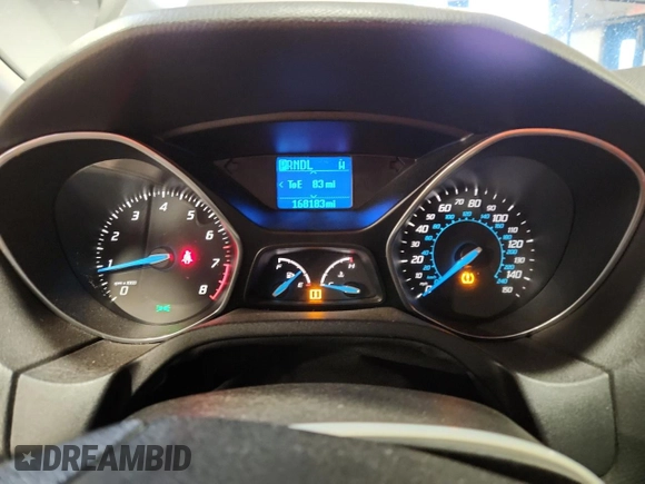 2012 Ford Focus SE with VIN 1FAHP3F28CL208855, listed as a Copart auction lot 63766165 with 168,183 mi miles and Salvage title. Bid and sale history available at DreamBid. Image 9.