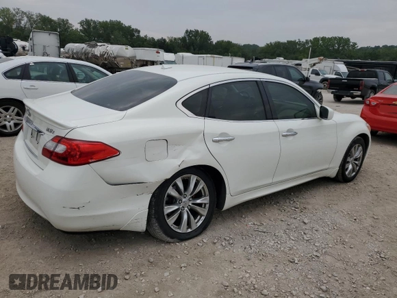 2012 Infiniti M37 with VIN JN1BY1AR2CM396663, listed as a Copart auction lot 67894924 with 125,691 mi miles and Salvage Title. Bid and sale history available at carsss.com. Image 3.