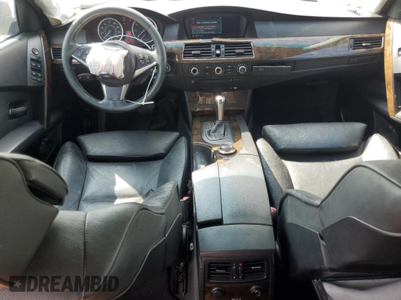 2007 BMW 5 Series 550i with VIN WBANB53507CP03981, listed as a Copart auction lot 50987905 with 163,247 mi miles and Salvage Title. Bid and sale history available at DreamBid. Image 8.