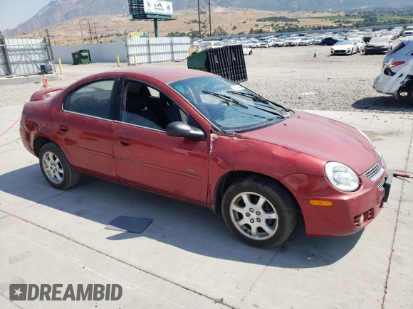 2005 Dodge Neon SXT with VIN 1B3ES56C55D200100, listed as a Copart auction lot 63148444 with 139,051 mi miles and Clean Title. Bid and sale history available at carsss.com. Image 4.