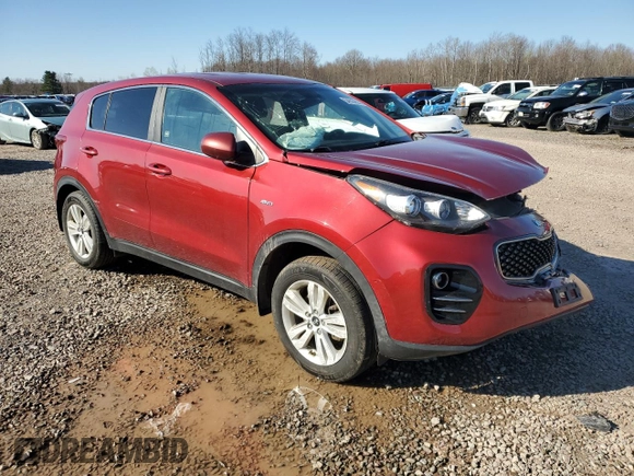 2017 Kia Sportage LX with VIN KNDPMCAC3H7188559, listed as a Copart auction lot 54020655 with 84,488 mi miles and Salvage Title. Bid and sale history available at DreamBid. Image 4.