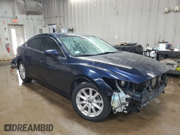 2016 Mazda 6 i Sport with VIN JM1GJ1U57G1415571, listed as a Copart auction lot 52508985 with 72,822 mi miles and Salvage Title. Bid and sale history available at DreamBid. Image 4.