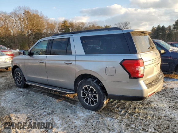 2022 Ford Expedition Max XLT z VIN 1FMJK1HT4NEA58816, wystawiony jako Copart lot #42107025 z przebiegiem 38 849 mil mil oraz Szkoda całkowita • Salvage title. Historia ofert i sprzedaży dostępna na DreamBid. Obrazek 2.