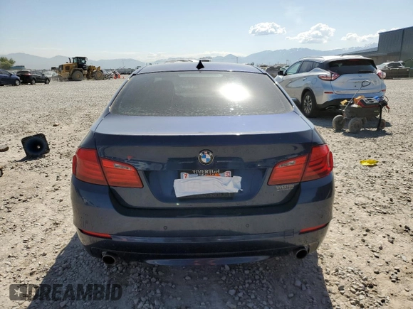 2013 BMW 5 Series 535i xDrive with VIN WBAFU7C52DDU76017, listed as a Copart auction lot 57461795 with 160,417 mi miles and Salvage title. Bid and sale history available at DreamBid. Image 6.