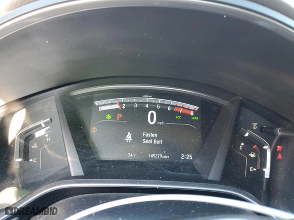 2019 Honda CR-V EX-L with VIN 2HKRW2H88KH671286, listed as a Copart auction lot 44616885 with 149,279 mi miles and Salvage Title. Bid and sale history available at carsss.com. Image 9.
