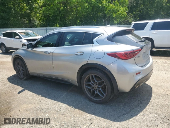 2018 Infiniti QX30 Premium with VIN SJKCH5CP2JA057174, listed as a Copart auction lot 55574085 with 111,733 mi miles and Salvage title. Bid and sale history available at DreamBid. Image 2.
