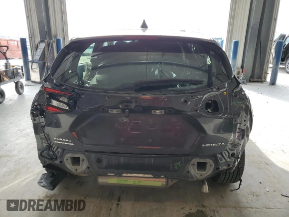 2024 Subaru Impreza Sport with VIN JF1GUAFC9R8860977, listed as a Copart auction lot 51496075 with 3,209 mi miles and Salvage Title. Bid and sale history available at carsss.com. Image 6.