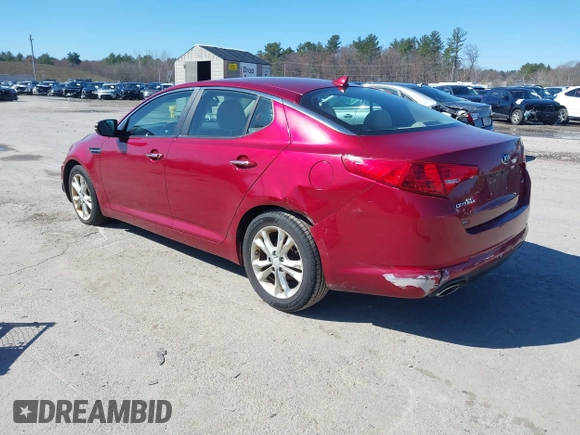 2013 Kia Optima LX z VIN 5XXGM4A78DG205737, wystawiony jako IAAI lot #42005695 z przebiegiem 104 784 mil mil oraz . Historia ofert i sprzedaży dostępna na DreamBid. Obrazek 3.