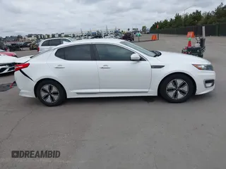 2012 Kia Optima Hybrid with VIN KNAGM4AD7C5013599, listed as a IAAI auction lot 41895083 with 118,181 mi miles. Bid and sale history available at carsss.com. Image 13.
