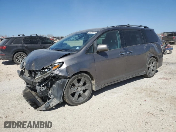 2015 Toyota Sienna SE with VIN 5TDXK3DC3FS684448, listed as a Copart auction lot 48678575 with 125,613 mi miles and Salvage Title. Bid and sale history available at carsss.com. Image 1.
