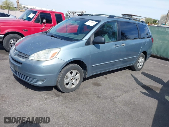 2005 Toyota Sienna CE with VIN 5TDZA23C15S237882, listed as a IAAI auction lot 41988071 with 223,490 mi miles. Bid and sale history available at carsss.com. Image 2.