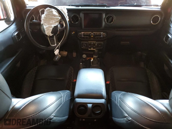 2021 Jeep Gladiator High Altitude with VIN 1C6HJTFG6ML535531, listed as a Copart auction lot 54349305 with 104,173 mi miles and Salvage title. Bid and sale history available at DreamBid. Image 8.