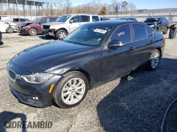 2018 BMW 3 Series 320i with VIN WBA8E1G51JNU91823, listed as a Copart auction lot 46273865 with 100,465 mi miles and Salvage Title. Bid and sale history available at carsss.com. Image 1.