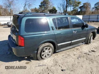 2005 Infiniti QX56 with VIN 5N3AA08A65N805075, listed as a Copart auction lot 43147485 with 110,750 mi miles and Salvage Title. Bid and sale history available at carsss.com. Image 3.