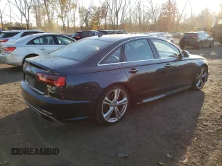 2018 Audi S6 Premium Plus with VIN WAUFFAFC4JN000827, listed as a Copart auction lot 75673354 with 55,783 mi miles and Salvage Title. Bid and sale history available at carsss.com. Image 3.