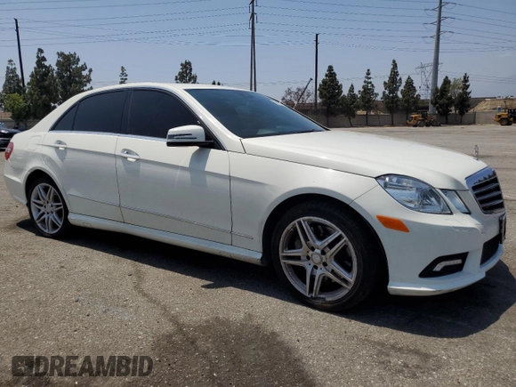 2011 Mercedes-Benz E 550 Luxury with VIN WDDHF7CB7BA422180, listed as a Copart auction lot 60174975 with 104,521 mi miles and Salvage title. Bid and sale history available at DreamBid. Image 4.