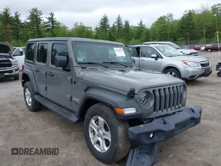 2020 Jeep Wrangler Unlimited Black and Tan with VIN 1C4HJXDG5LW187222, listed as a IAAI auction lot 42238194 with 9,237 mi miles and . Bid and sale history available at DreamBid. Image 1.