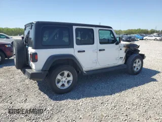 2021 Jeep Wrangler Unlimited Sport with VIN 1C4HJXKN0MW658440, listed as a Copart auction lot 52641025 with Not provided miles and Salvage title. Bid and sale history available at DreamBid. Image 3.