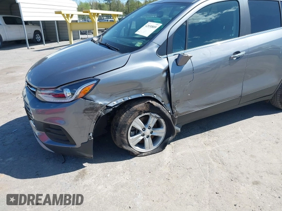 2020 Chevrolet Trax LT with VIN 3GNCJLSBXLL322296, listed as a IAAI auction lot 42030809 with 51,367 mi miles and . Bid and sale history available at DreamBid. Image 6.