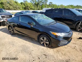 2014 Honda Civic Coupe EX with VIN 2HGFG3B82EH516245, listed as a Copart auction lot 52357385 with 104,370 mi miles and Salvage Title. Bid and sale history available at carsss.com. Image 4.