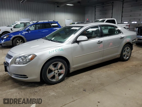 2012 Chevrolet Malibu 2LT with VIN 1G1ZD5E05CF138645, listed as a Copart auction lot 55139115 with 128,935 mi miles and Clean Title. Bid and sale history available at DreamBid. Image 1.