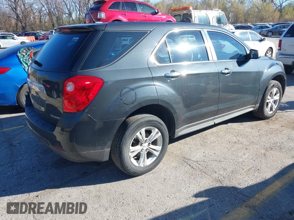 2014 Chevrolet Equinox LS with VIN 2GNFLEEK5E6261476, listed as a IAAI auction lot 40926113 with 127,454 mi miles and . Bid and sale history available at DreamBid. Image 4.