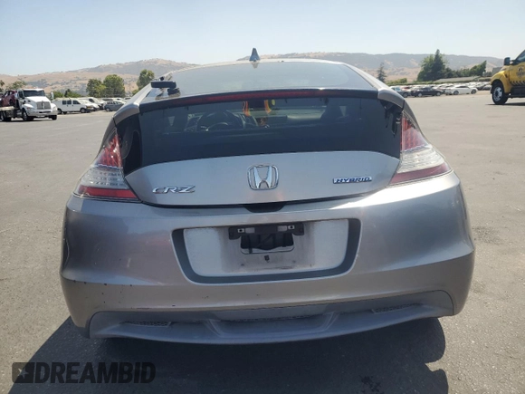 2012 Honda CR-Z EX with VIN JHMZF1D67CS001471, listed as a Copart auction lot 61248355 with 196,018 mi miles and Salvage title. Bid and sale history available at DreamBid. Image 6.