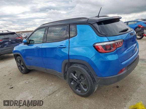 2019 Jeep Compass Latitude with VIN 3C4NJCBB0KT715532, listed as a Copart auction lot 55669805 with 78,036 mi miles and Salvage title. Bid and sale history available at DreamBid. Image 2.