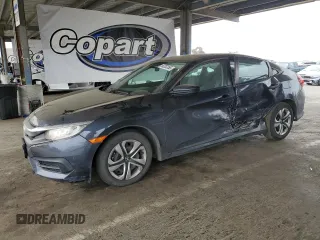 2017 Honda Civic LX with VIN 19XFC2F57HE217838, listed as a Copart auction lot 66202355 with 134,226 mi miles and Clean title. Bid and sale history available at DreamBid. Image 1.