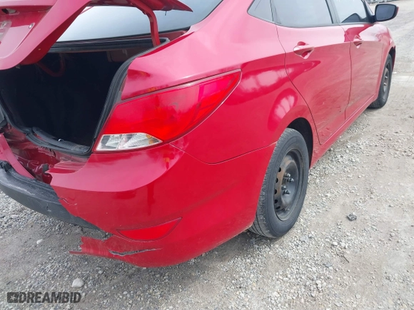 2015 Hyundai Accent GLS with VIN KMHCT4AE6FU851075, listed as a IAAI auction lot 41868391 with 90,523 mi miles. Bid and sale history available at carsss.com. Image 13.