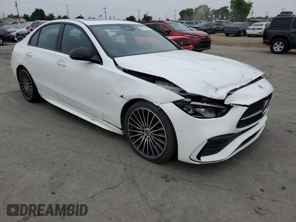 2022 Mercedes-Benz C 300 z VIN W1KAF4GB5NR016687, wystawiony jako Copart lot #60171865 z przebiegiem 21 612 mil mil oraz Szkoda całkowita • Salvage title. Historia ofert i sprzedaży dostępna na DreamBid. Obrazek 4.