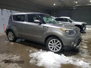 2018 Kia Soul + with VIN KNDJP3A58J7603718, listed as a Copart auction lot 45854675 with 107,169 mi miles and Salvage Title. Bid and sale history available at DreamBid. Image 4.