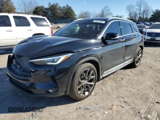 2019 Infiniti QX50 LUXE with VIN 3PCAJ5M35KF123008, listed as a Copart auction lot 73574802 with 29,331 mi miles. Bid and sale history available at carsss.com. Image 1.