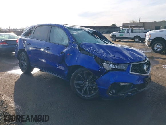 2019 Acura MDX w/Technology/A-Spec Pkg with VIN 5J8YD4H06KL028312, listed as a IAAI auction lot 41762000 with 1 mi miles. Bid and sale history available at carsss.com. Image 1.