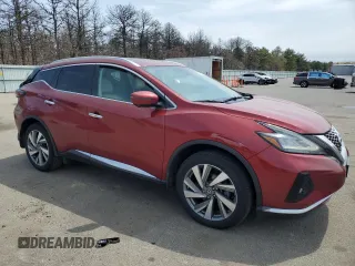 2019 Nissan Murano SL with VIN 5N1AZ2MS6KN163397, listed as a Copart auction lot 53791905 with 128,987 mi miles and Salvage Title. Bid and sale history available at carsss.com. Image 4.