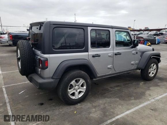 2021 Jeep Wrangler Unlimited Willys with VIN 1C4HJXDN2MW515423, listed as a Copart auction lot 55678745 with 42,169 mi miles and Salvage Title. Bid and sale history available at DreamBid. Image 3.