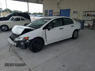 2010 Honda Civic DX-VP z VIN 2HGFA1F34AH568801, wystawiony jako Copart lot #54106465 z przebiegiem Nie podano mil oraz Szkoda całkowita • Salvage title. Historia ofert i sprzedaży dostępna na DreamBid. Obrazek 1.