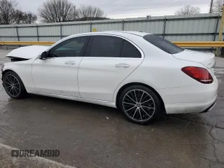 2021 Mercedes-Benz C 300 with VIN W1KWF8DBXMR647273, listed as a Copart auction lot 45994005 with 47,550 mi miles and Salvage Title. Bid and sale history available at DreamBid. Image 2.