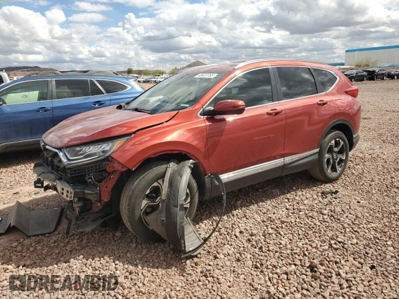 2018 Honda CR-V Touring with VIN 2HKRW2H9XJH670518, listed as a Copart auction lot 48620765 with 61,016 mi miles and Salvage Title. Bid and sale history available at carsss.com. Image 1.