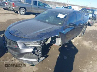 2023 Acura TLX Type S with VIN 19UUB7F05PA003834, listed as a IAAI auction lot 41347755 with 16,680 mi miles. Bid and sale history available at carsss.com. Image 18.